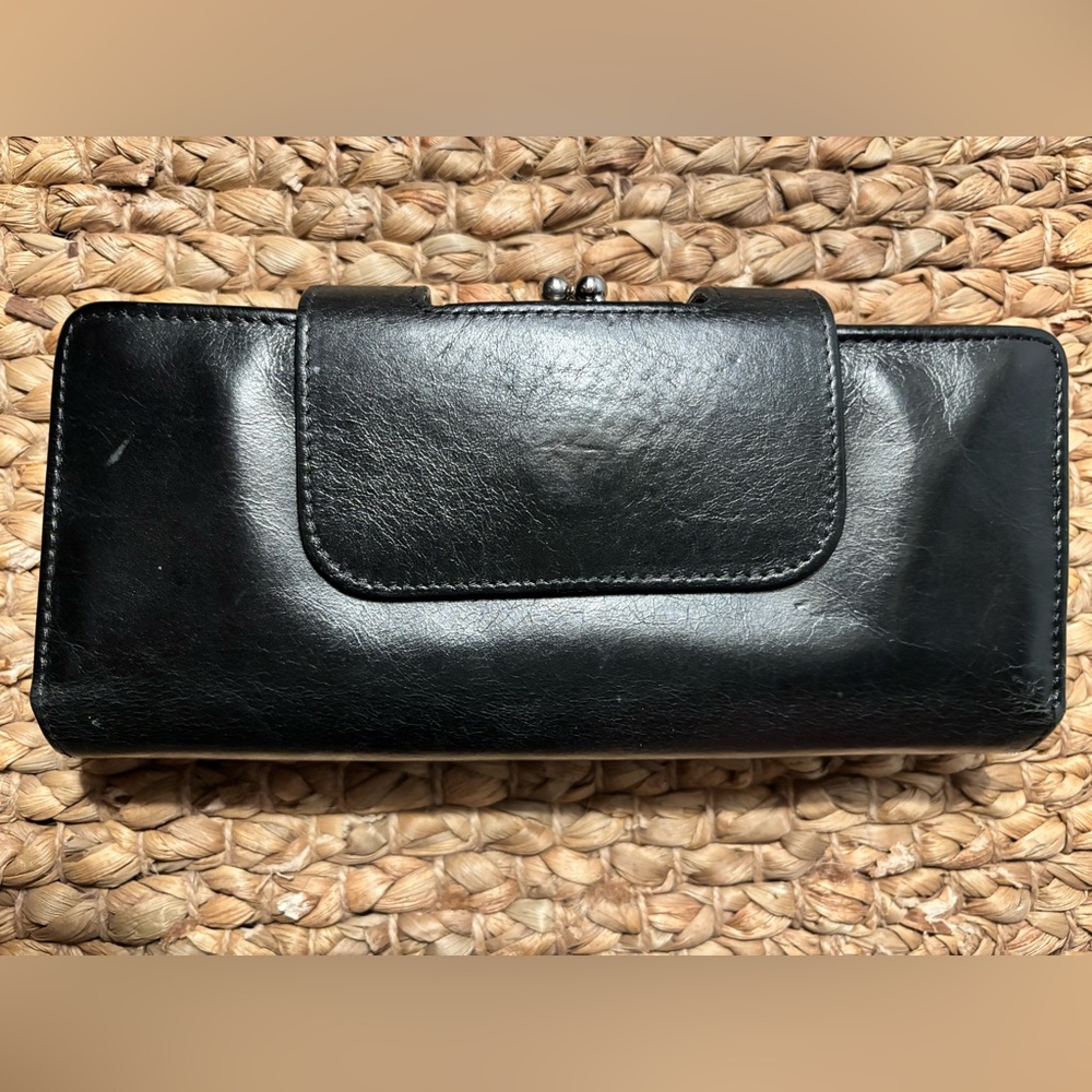 Authentic Hobo Black Leather Wallet